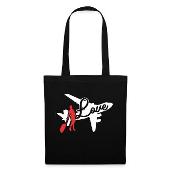 Flight Attendant Love Flight Attendant - Tote Bag - black - Front