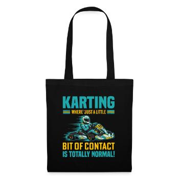 Karting : où « juste un peu de contact » n’est pas - Sac en tissu - noir - Devant