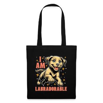 Labrador Retriever I Am Labradorable Dog Sports - Tote Bag - black - Front