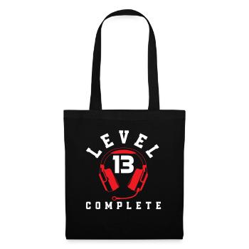 Level 13 Birthday Complete - Tote Bag - black - Front