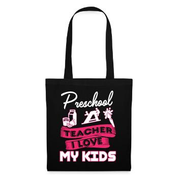 Preschool Teacher Loves Kids - Tote Bag - black - Front