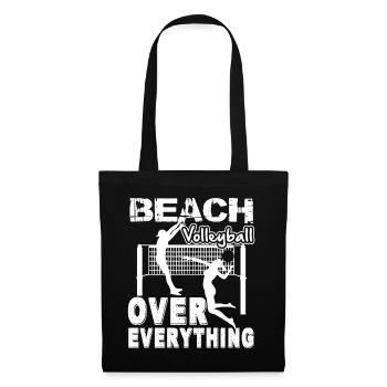 Beach Volleyball Beach Volleyball Over Everything - Tote Bag - black - Front