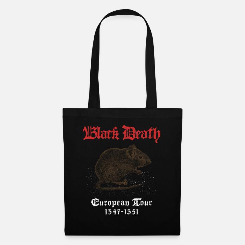 Gothic Humor Mittelalter Geschichte Black Death - Stoffbeutel - Schwarz