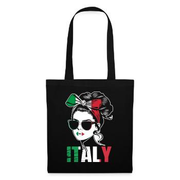 Sport Italie, Football, Tenue pour fan de sport - Sac en tissu - noir - Devant