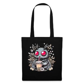 Thé à bulles Mothman - Sac en tissu - noir - Devant