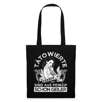 Tattoo, Tätowierte Frauen: Rock Your Ink mit Stil - Stoffbeutel - Schwarz - Vorne