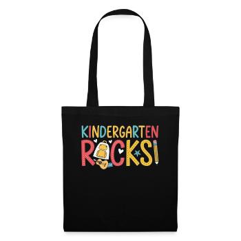 Pierres de jardin d’enfants – Design amusant pour les enfants - Sac en tissu - noir - Devant