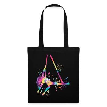 Vertical Cloth Aerial Acrobatics Aerial Silk - Tote Bag - black - Front