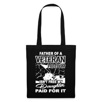 Veteran Father Of A Veteran - Tote Bag - black - Front