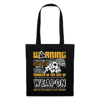 Veteran I Belong To A Veteran - Tote Bag - black - Front