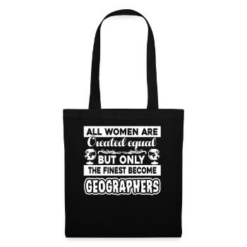 The Finest Become Geographers - Tote Bag - black - Front