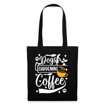 Hobby Jardinier Jardinier Filles - Chiens Jardinage - Sac en tissu - noir - Devant