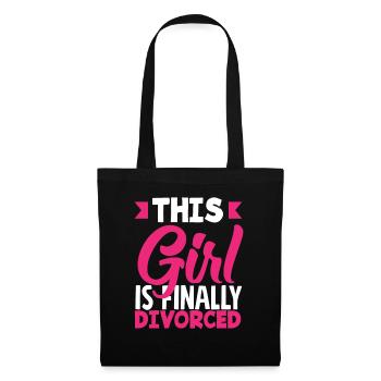 This Girl Is Finally Divorced Celebrate - Tote Bag - black - Front