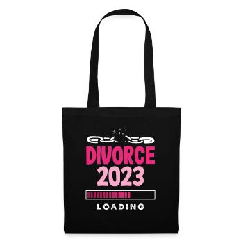 Divorce 2023 Chargement Prêt pour le changement Divorce - Sac en tissu - noir - Devant