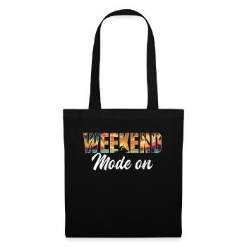Jetski Weekend Mode On - Funny Jetski Jetskiing - Tote Bag - black - Front