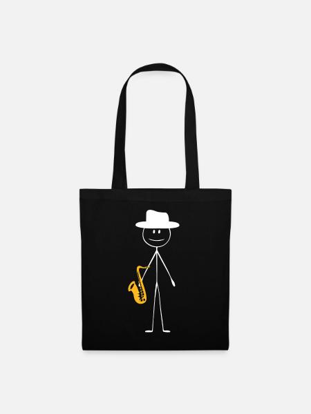 Saxophone Saxophone Guy - Stoffbeutel - Schwarz