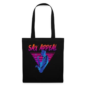 Saxophone Retro Vintage Sax Appeal - Tote Bag - black - Front