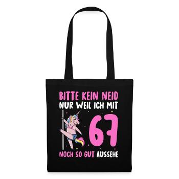 Please No Envy 67 Birthday - Tote Bag - black - Front