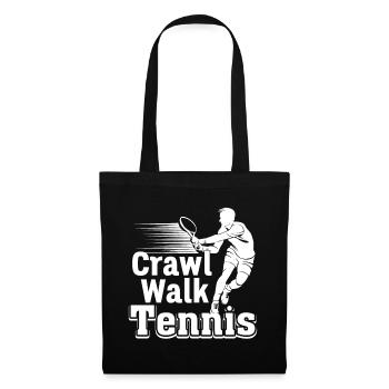 Tennis Crawl Walk Tennis - Tote Bag - black - Front