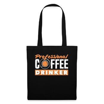 Professioneller Kaffee Liebhaber - Stoffbeutel - Schwarz - Vorne