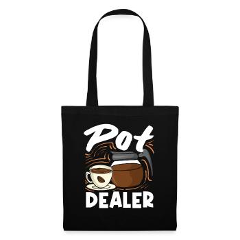 Pot Dealer Coffee Lover Humorous - Tote Bag - black - Front