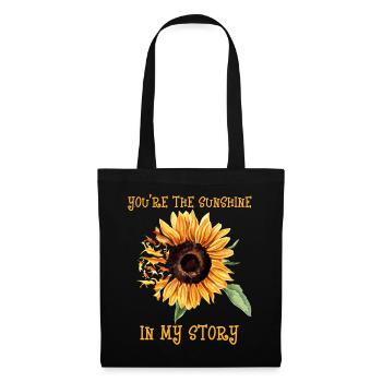My Sunshine, Sunflower, Dino, Love - Tote Bag - black - Front