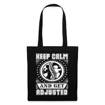 Chiropractor Keep Calm And Get Adjusted - Tote Bag - black - Front