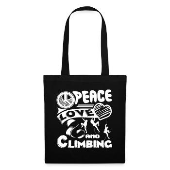 Climbing Peace Love Climbing - Tote Bag - black - Front
