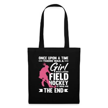 Girl Loved Field Hockey Player Story - Tote Bag - black - Front