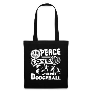 Dodgeball Peace Love Dodgeball - Tote Bag - black - Front