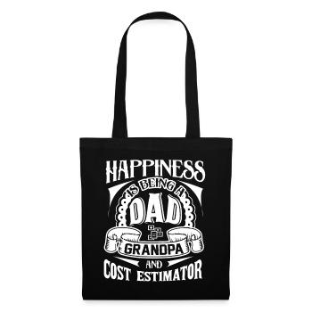Cost Estimator Dad Grandpa And Cost Estimator - Tote Bag - black - Front
