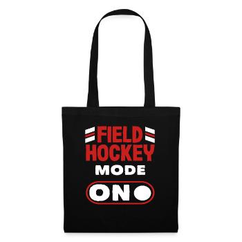 Feldhockey Spieler Mode An Design - Stoffbeutel - Schwarz - Vorne
