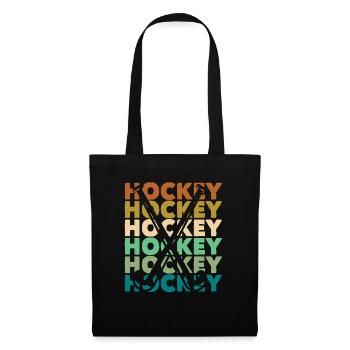 Field Hockey Player Retro Style - Tote Bag - black - Front