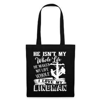Lineman I Love My Lineman - Tote Bag - black - Front
