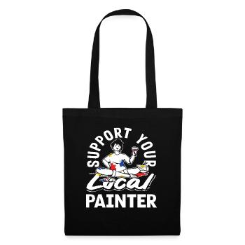 Creatively support your local painter - Tote Bag - black - Front