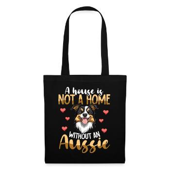 Australian Shepherd Dog Aussie Mom Aussie Dad - Tote Bag - black - Front