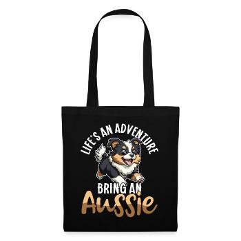 Australian Shepherd Dog Aussie Mom Aussie Dad - Tote Bag - black - Front