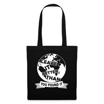 Earth Day Make Earth Better - Tote Bag - black - Front
