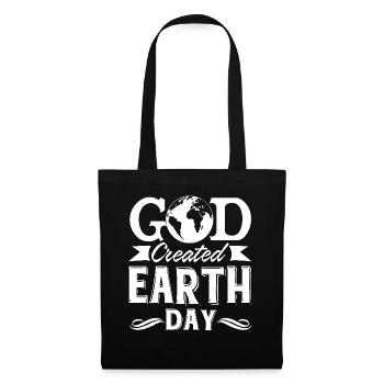 Earth Day God Created Earth Day - Tote Bag - black - Front