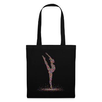 Gymnastique Gymnastique Gymnaste Acrobatie - Sac en tissu - noir - Devant