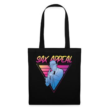 Saxophone Retro Vintage Sax Appeal - Tote Bag - black - Front
