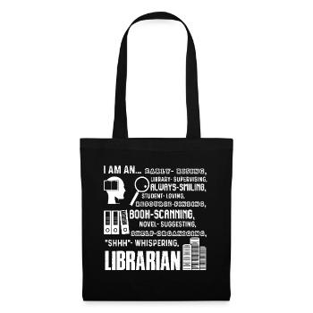 Librarian I Am An Librarian - Tote Bag - black - Front