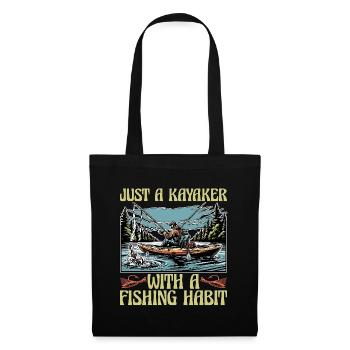 Kayak Fishing Just A Kayaker With Water Sports - Tote Bag - black - Front