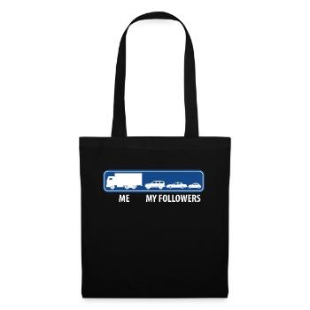 Je veux dire les suiveurs drôle de camionneur chauffeur de camion - Sac en tissu - noir - Devant