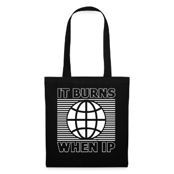 Lustiger Spruch "It Burns when i Pee"! - Sac en tissu - noir - Devant