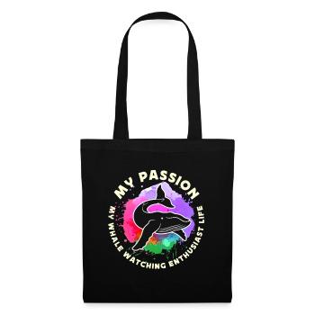 Whale Watching My Passion My Whale Marine Animal - Tote Bag - black - Front