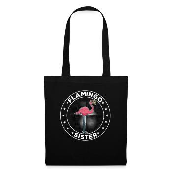 Pink Flamingo Sister Flamingo Sister - Sac en tissu - noir - Devant