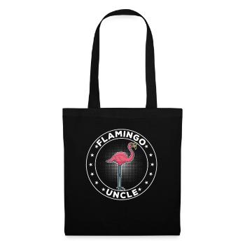 Pink Flamingo Uncle Flamingo Uncle - Stoffbeutel - Schwarz - Vorne