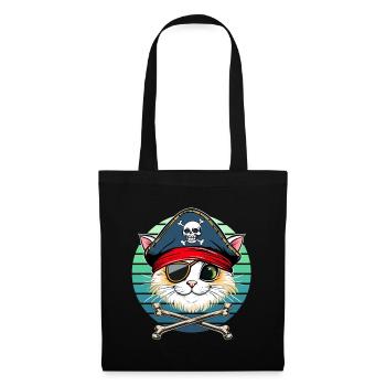 Carnaval Chat Pirate Costume Enfants Alaaf Helau - Sac en tissu - noir - Devant