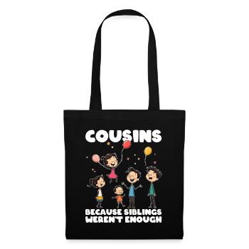 COUSINS - WEIL GESCHWISTER NICHT GENUG WAREN - Stoffbeutel - Schwarz - Vorne